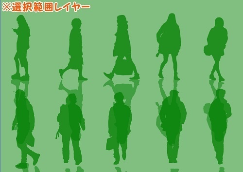 【マンガ背景用素材】【モブ】ウォーカー_男女(冬服)①【夜/昼/トーンなしセット】【7変化対応】【zip転送で中身はclipファィル】