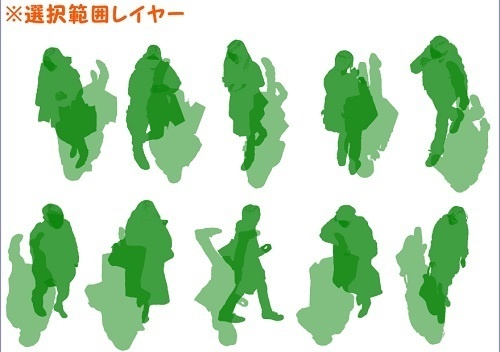 【マンガ背景用素材】【モブ】ウォーカー_俯瞰10人(冬服)②【夜/昼/トーンなしセット】【7変化対応】【zip転送で中身はclipファィル】