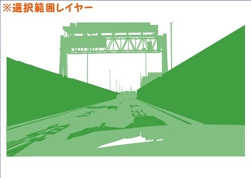 【マンガ背景用素材】【道路】高速道路ST_7【夜/昼/トーンなしセット】【3変化対応】【zip転送で中身はclipファィル】