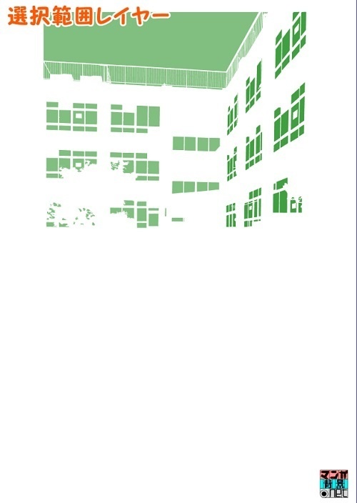 【マンガ背景用素材】【学校】小学校A_校舎_22【夜/昼/トーンなしセット】【3変化対応】【zip転送で中身はclipファィル】