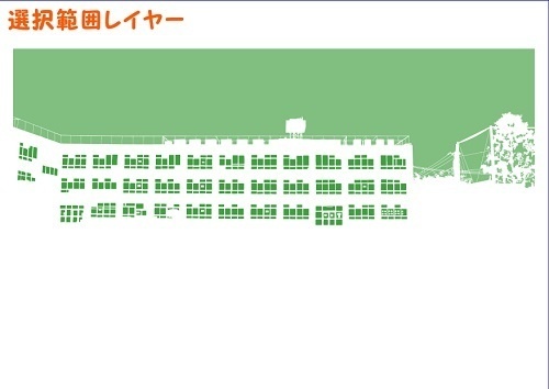 【マンガ背景用素材】【学校】小学校A_校庭_7【夜/昼/トーンなしセット】【3変化対応】【zip転送で中身はclipファィル】