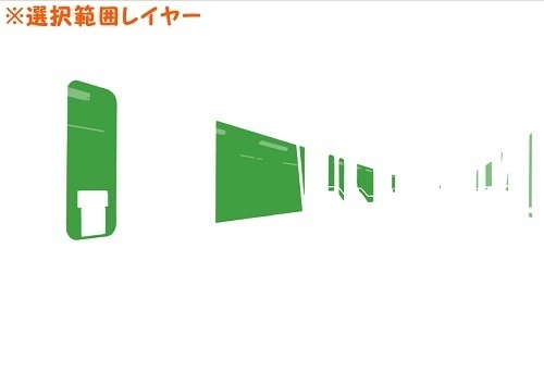 【マンガ背景用素材】【電車】kK_車内_全体①【夜/昼/トーンなしセット】【3変化対応】【zip転送で中身はclipファィル】