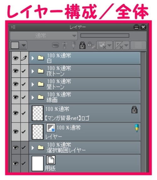 【マンガ背景用素材】【電車】KK_車内_優先席②【夜/昼/トーンなしセット】【3変化対応】【zip転送で中身はclipファィル】