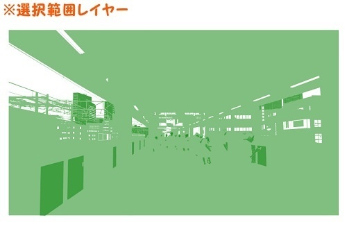 【マンガ背景用素材】【電車】ホーム_7【夜/昼/トーンなしセット】【3変化対応】【zip転送で中身はclipファィル】