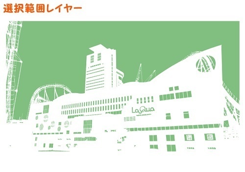 【マンガ背景用素材】【遊園地】K園内_併設施設⑤【夜/昼/トーンなしセット】【3変化対応】【zip転送で中身はclipファィル】