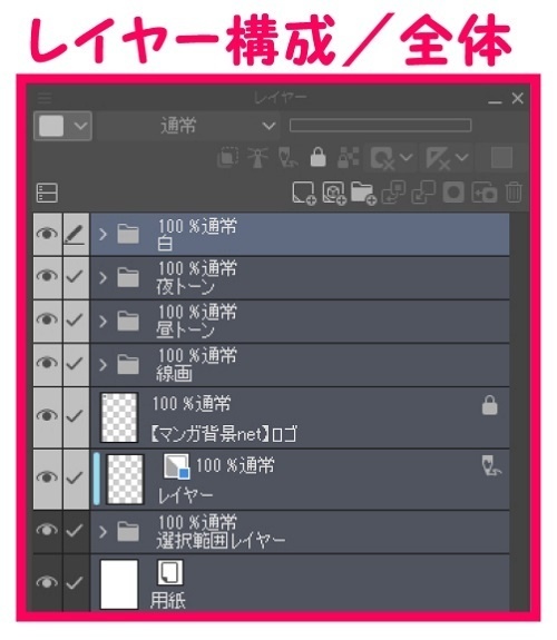 【マンガ背景用素材】【スーパー】大型店S_出入り口_8【夜/昼/トーンなしセット】【3変化対応】【zip転送で中身はclipファィル】