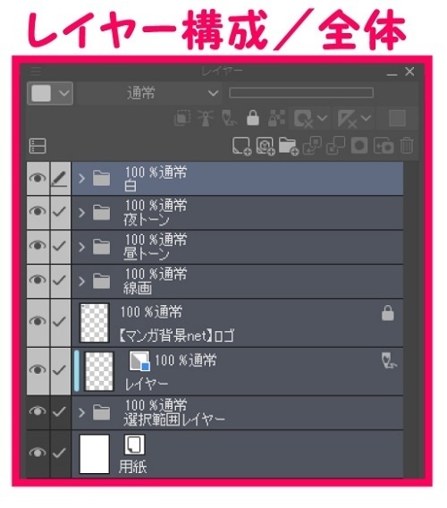 【マンガ背景用素材】【スーパー】大型店S_搬入口_3【夜/昼/トーンなしセット】【3変化対応】【zip転送で中身はclipファィル】