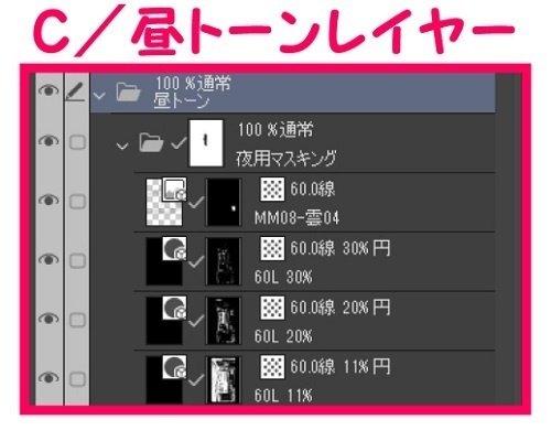 【マンガ背景用素材】【スーパー】大型店S_搬入口_3【夜/昼/トーンなしセット】【3変化対応】【zip転送で中身はclipファィル】