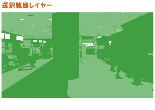 【マンガ背景用素材】【ボウリング場】受付⑤【夜/昼/トーンなしセット】【3変化対応】【zip転送で中身はclipファィル】