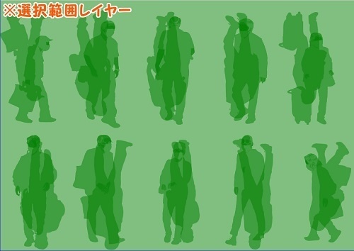 【マンガ背景用素材】【モブ】ウォーカー_高齢者⑨【夜/昼/トーンなしセット】【7変化対応】【zip転送で中身はclipファィル】