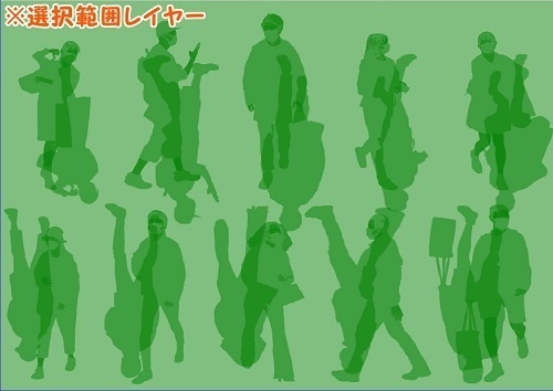 【マンガ背景用素材】【モブ】ウォーカー_男女10人(春夏秋服)⑥【夜/昼/トーンなしセット】【7変化対応】【zip転送で中身はclipファィル】