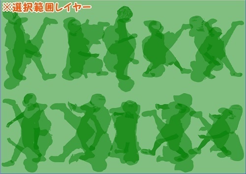 【マンガ背景用素材】【モブ】ウォーカー_俯瞰10人(春夏秋服)③【夜/昼/トーンなしセット】【7変化対応】【zip転送で中身はclipファィル】