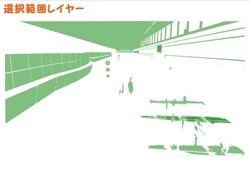 【マンガ背景用素材】【空港】H_ホール⑨【夜/昼/トーンなしセット】【3変化対応】【zip転送で中身はclipファィル】