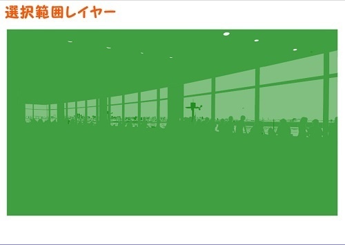 【マンガ背景用素材】【空港】H_屋内展望デッキ③【夜/昼/トーンなしセット】【3変化対応】【zip転送で中身はclipファィル】