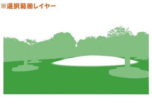 【マンガ背景用素材】【公園】(大)公園B⑧【夜/昼/トーンなしセット】【3変化対応】【zip転送で中身はclipファィル】