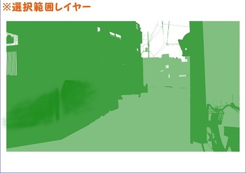 【マンガ背景用素材】【住宅街】中路地⑳【夜/昼/トーンなしセット】【3変化対応】【zip転送で中身はclipファィル】