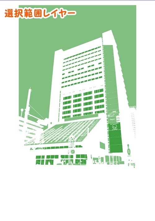 【マンガ背景用素材】【中野】S_PULAZA②【夜/昼/トーンなしセット】【3変化対応】【zip転送で中身はclipファィル】