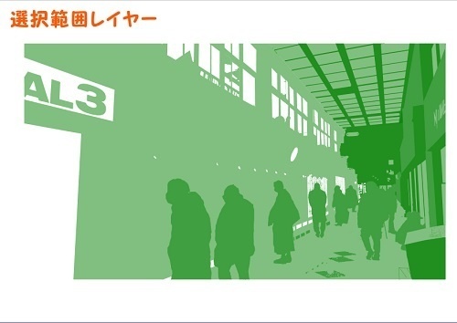 【マンガ背景用素材】【中野】商業施設BW⑥【夜/昼/トーンなしセット】【3変化対応】【zip転送で中身はclipファィル】