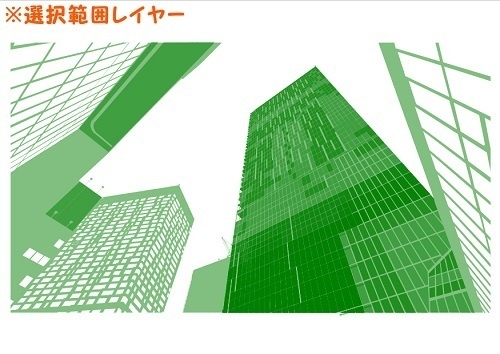 【マンガ背景用素材】【渋谷】再開発ビルSS⑬【夜/昼/トーンなしセット】【3変化対応】【zip転送で中身はclipファィル】