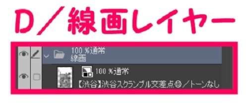 【マンガ背景用素材】【渋谷】渋谷スクランブル交差点⑬【夜/昼/トーンなしセット】【3変化対応】【zip転送で中身はclipファィル】