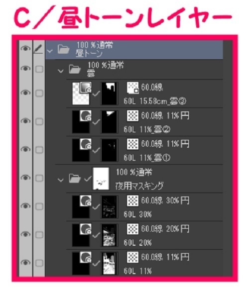 【マンガ背景用素材】【渋谷】駅東口交差点③【夜/昼/トーンなしセット】【3変化対応】【zip転送で中身はclipファィル】