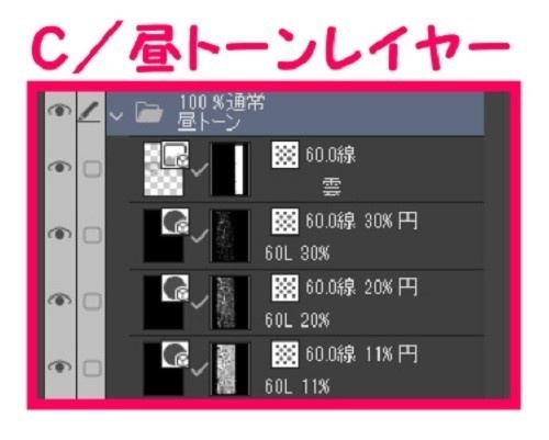 【マンガ背景用素材】【展望ビル】俯瞰ビル⑨【夜/昼/トーンなしセット】【3変化対応】【zip転送で中身はclipファィル】