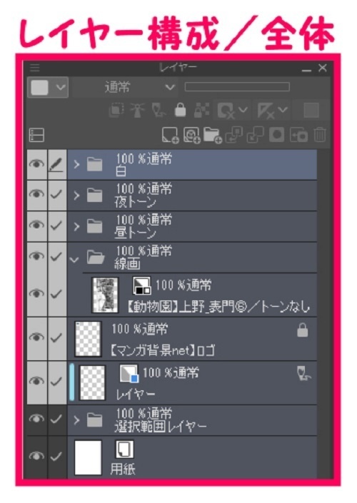 【マンガ背景用素材】【動物園】UN_表門⑥【夜/昼/トーンなしセット】【3変化対応】【zip転送で中身はclipファィル】