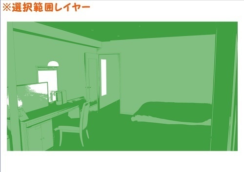【マンガ背景用素材】【ホテル】MR_部屋⑰【夜/昼/トーンなしセット】【3変化対応】【zip転送で中身はclipファィル】