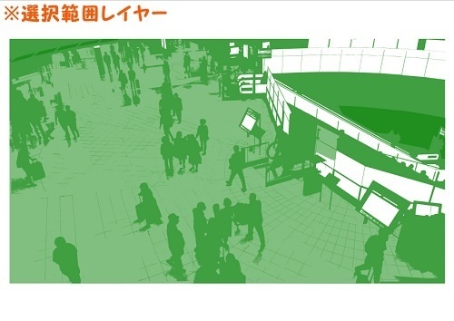 【マンガ背景用素材】【空港】H_ホール⑪【夜/昼/トーンなしセット】【3変化対応】【zip転送で中身はclipファィル】