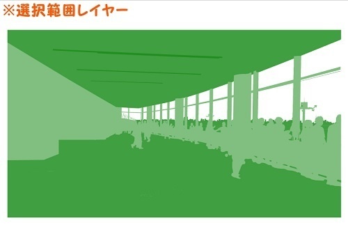 【マンガ背景用素材】【空港】H_屋内展望デッキ⑤【夜/昼/トーンなしセット】【3変化対応】【zip転送で中身はclipファィル】