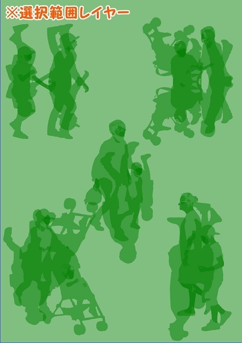 【マンガ背景用素材】【モブ】親子_5組(春夏秋服)②【夜/昼/トーンなしセット】【7変化対応】【zip転送で中身はclipファィル】