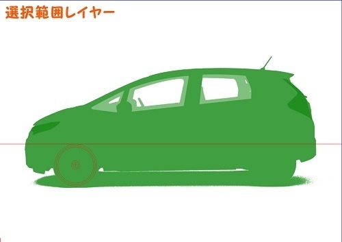 【マンガ背景用素材】【車】ハッチバック車_HF⑦【夜/昼/トーンなしセット】【3変化対応】【zip転送で中身はclipファィル】