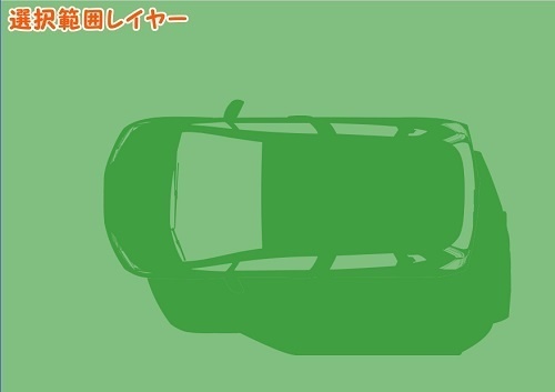 【マンガ背景用素材】【車】小型車HF_⑨【夜/昼/トーンなしセット】【3変化対応】【zip転送で中身はclipファィル】