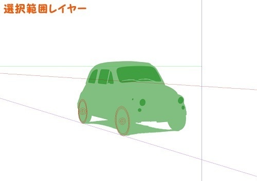 【マンガ背景用素材】【車】軽自動車FC_②【夜/昼/トーンなしセット】【3変化対応】【zip転送で中身はclipファィル】