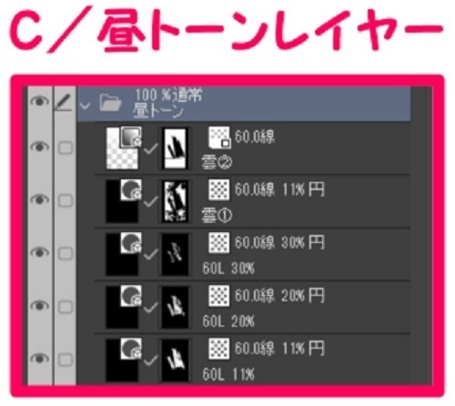 【マンガ背景用素材】【行事】子供の日_鯉のぼり⑦【夜/昼/トーンなしセット】【3変化対応】【zip転送で中身はclipファィル】