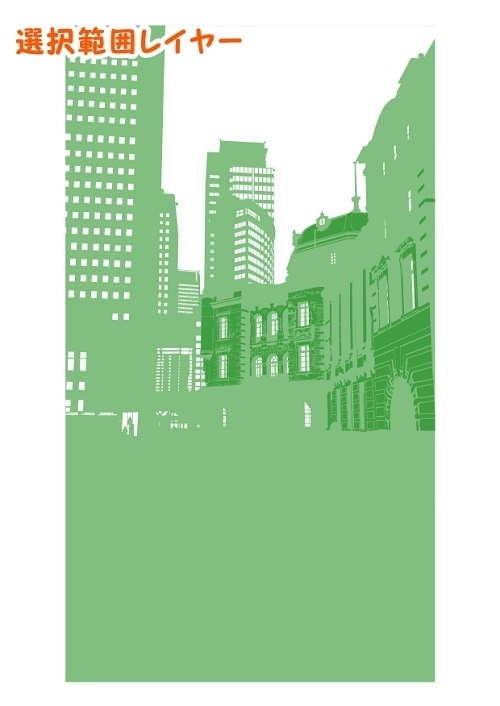 【マンガ背景用素材】【東京】丸の内駅前広場④【夜/昼/トーンなしセット】【3変化対応】【zip転送で中身はclipファィル】