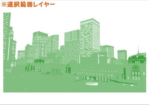 【マンガ背景用素材】【東京】東京駅丸の内駅舎⑰【夜/昼/トーンなしセット】【3変化対応】【zip転送で中身はclipファィル】