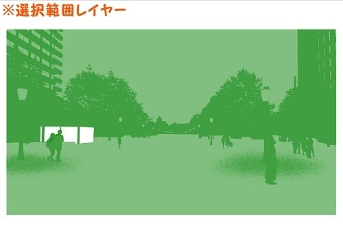 【マンガ背景用素材】【東京】丸の内駅前広場⑨【夜/昼/トーンなしセット】【3変化対応】【zip転送で中身はclipファィル】