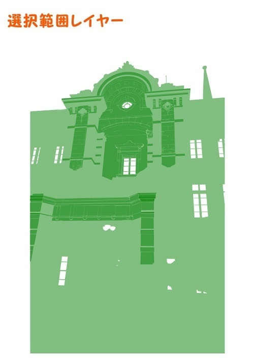 【マンガ背景用素材】【東京】東京駅丸の内駅舎⑭【夜/昼/トーンなしセット】【3変化対応】【zip転送で中身はclipファィル】