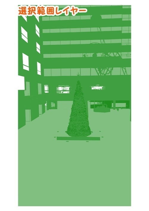 【マンガ背景用素材】【行事】クリスマス_ツリーS⑰【夜/昼/トーンなしセット】【3変化対応】【zip転送で中身はclipファィル】