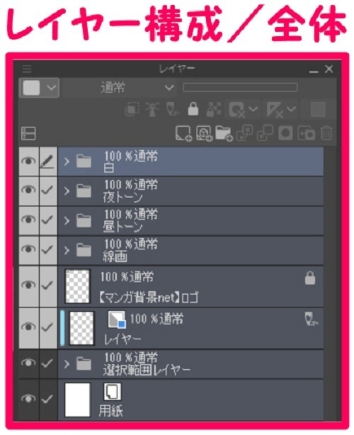 【マンガ背景用素材】【原宿】ファッションビル_L①【夜/昼/トーンなしセット】【3変化対応】【zip転送で中身はclipファィル】