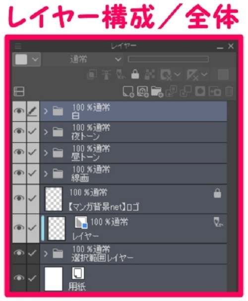 【マンガ背景用素材】【原宿】ファッションビル_L③【夜/昼/トーンなしセット】【3変化対応】【zip転送で中身はclipファィル】