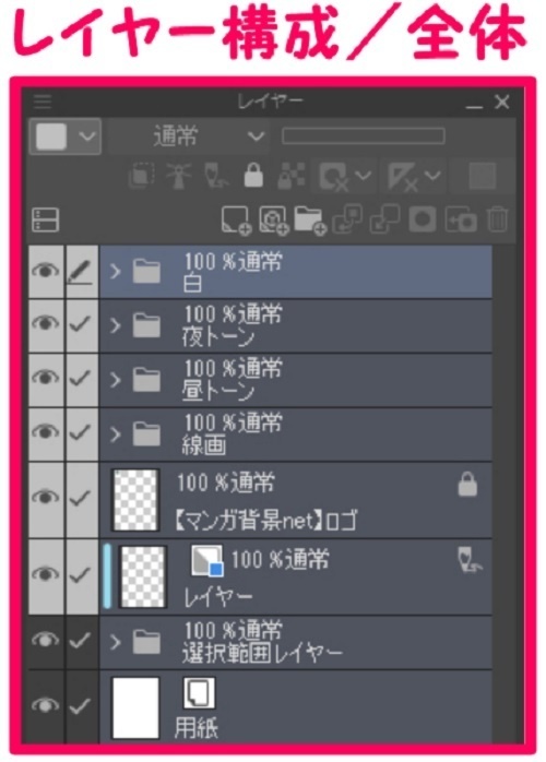 【マンガ背景用素材】【原宿】竹下通り⑬【夜/昼/トーンなしセット】【3変化対応】【zip転送で中身はclipファィル】