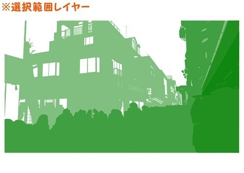 【マンガ背景用素材】【原宿】竹下通り⑬【夜/昼/トーンなしセット】【3変化対応】【zip転送で中身はclipファィル】