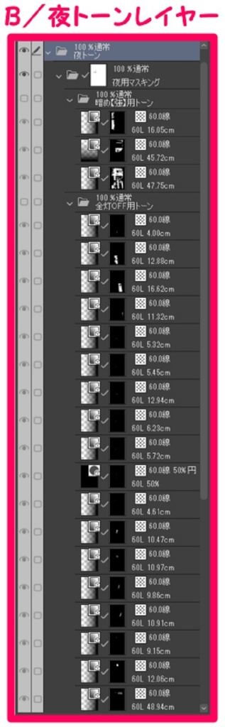 【マンガ背景用素材】【原宿】竹下通り⑰【夜/昼/トーンなしセット】【3変化対応】【zip転送で中身はclipファィル】