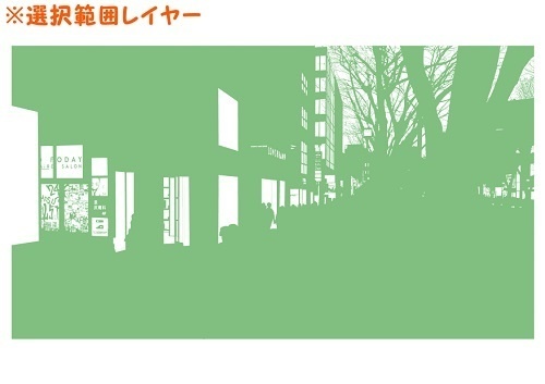 【マンガ背景用素材】【原宿】表参道⑦【夜/昼/トーンなしセット】【3変化対応】【zip転送で中身はclipファィル】