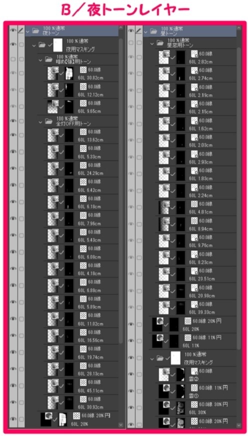 【マンガ背景用素材】【原宿】明治通り①【夜/昼/トーンなしセット】【3変化対応】【zip転送で中身はclipファィル】