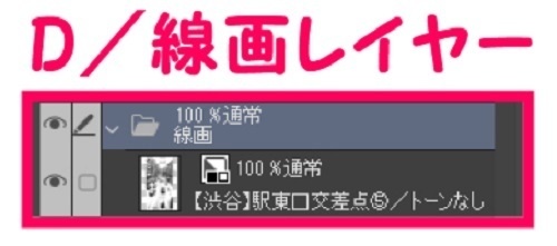 【マンガ背景用素材】【渋谷】駅東口交差点⑤【夜/昼/トーンなしセット】【3変化対応】【zip転送で中身はclipファィル】