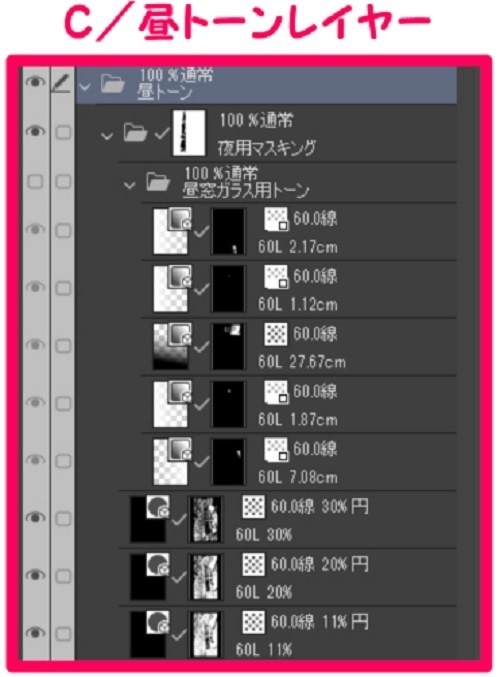 【マンガ背景用素材】【新宿】サイバーパンク居酒屋⑤【夜/昼/トーンなしセット】【3変化対応】【zip転送で中身はclipファィル】