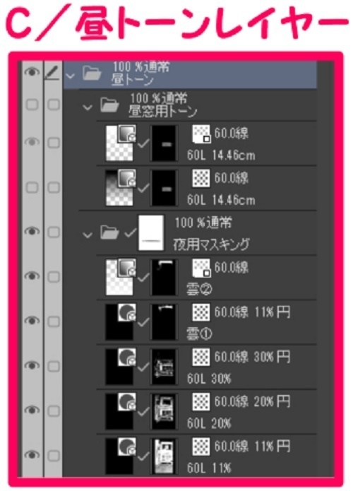 【マンガ背景用素材】【新宿】歌舞伎町⑯【夜/昼/トーンなしセット】【3変化対応】【zip転送で中身はclipファィル】